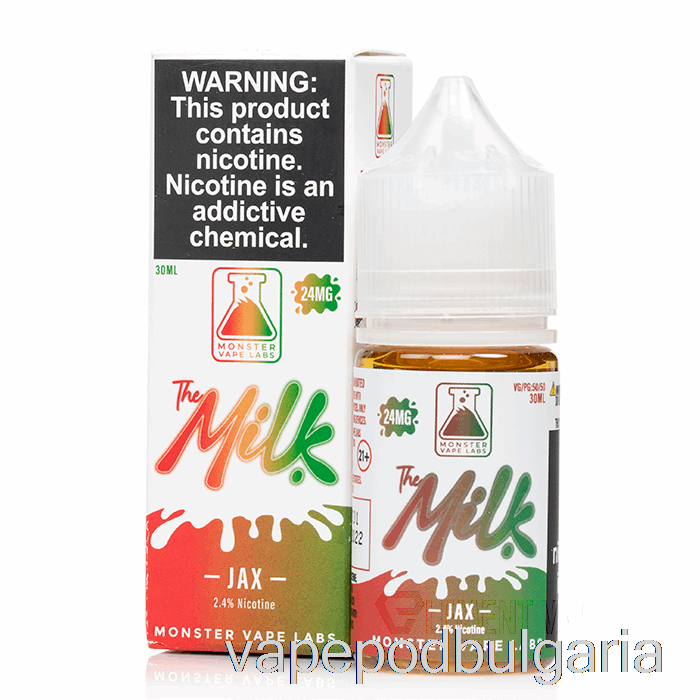 Vape 10000 Дръпки Jax - млечните соли - 30ml 24mg